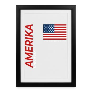 Chicago - Framed poster (27 × 37 cm) - black - Front