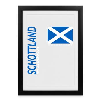 St. Andrews - Affiche encadrée (27 × 37 cm) - noir - Devant