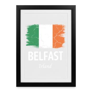 Belfast - Framed poster (27 × 37 cm) - black - Front