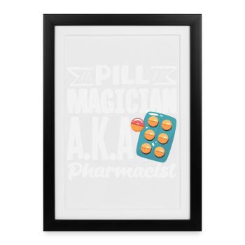 Pharmacist Pharmaceutical Technical - Framed poster (27 × 37 cm) - black - Front