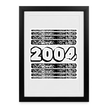 2004 - Framed poster (27 × 37 cm) - black - Front
