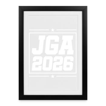 Jga 2026 Bachelor Party - Framed poster (27 × 37 cm) - black - Front