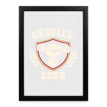 Journeyman 2026 screwed, sweated, won - Framed poster (27 × 37 cm) - black - Front