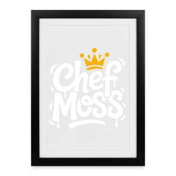 Chefmoss King's Crown - Framed poster (27 × 37 cm) - black - Front