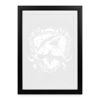 Shark Boxing MMA - Framed poster (27 × 37 cm) - black - Front