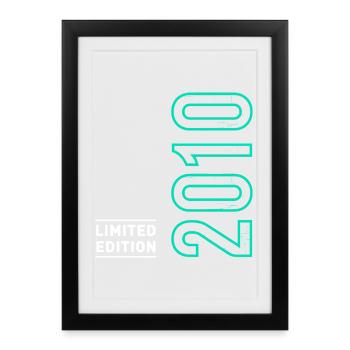 16 Birthday Gift 2010 Boy Finally 16 - Framed poster (27 × 37 cm) - black - Front