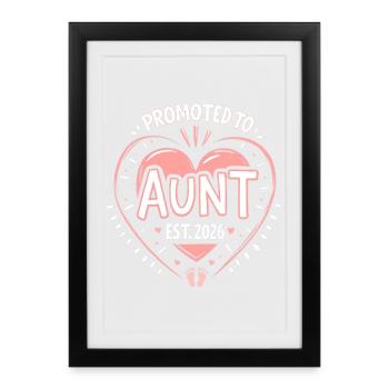 Tante 2026 Tante 2026 Promue Tante 2026 - Affiche encadrée (27 × 37 cm) - noir - Devant