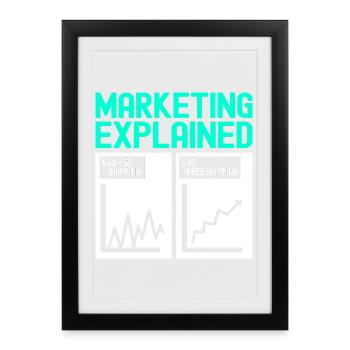 Marketing Manager - Framed poster (27 × 37 cm) - black - Front