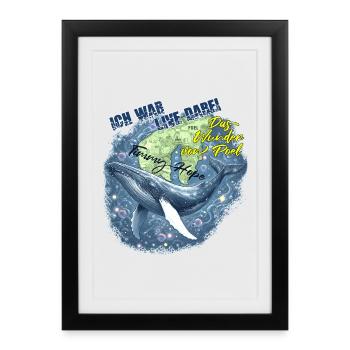 Buckelwal Timmy - Hope : Das Wunder von Poel - Gerahmtes Poster (27 × 37 cm) - Schwarz - Vorne