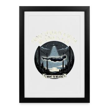 Croire en la calisthénie - Affiche encadrée (27 × 37 cm) - noir - Devant