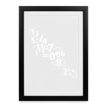 Mathematician Teacher Numbers Sign Analyst - Framed poster (27 × 37 cm) - black - Front