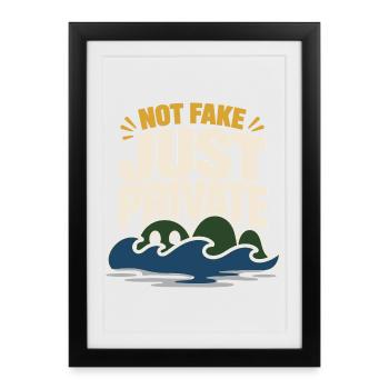Loch Ness Monster Nessie Loch Ness Cryptid - Framed poster (27 × 37 cm) - black - Front