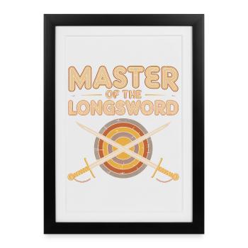 Master of the Longsword - Framed poster (27 × 37 cm) - black - Front