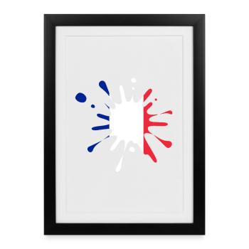 France, France - Framed poster (27 × 37 cm) - black - Front