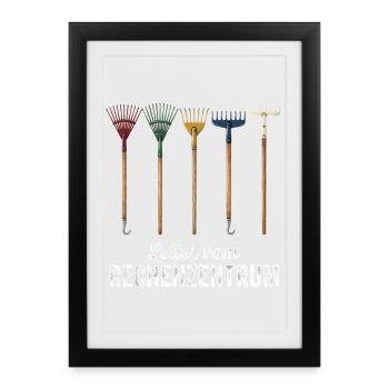 Admin Programmierer ITler Informatiker Spruch EXE - Gerahmtes Poster (27 × 37 cm) - Schwarz - Vorne