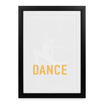 Modern Dance Dance Ballet - Framed poster (27 × 37 cm) - black - Front