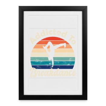 Breakdance - Affiche encadrée (27 × 37 cm) - noir - Devant