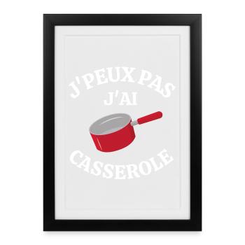 réforme des retraites, injustice, anarchie - Affiche encadrée (27 × 37 cm) - noir - Devant