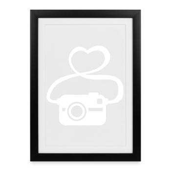Photography Lover - Framed poster (27 × 37 cm) - black - Front