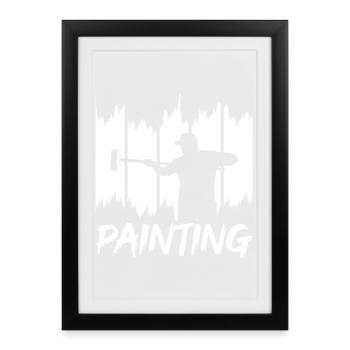 Painting and varnishing - Framed poster (27 × 37 cm) - black - Front