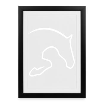 sauteur - Affiche encadrée (27 × 37 cm) - noir - Devant