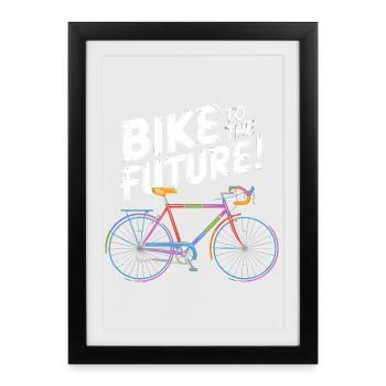 Futuristic Bicycle Design - Framed poster (27 × 37 cm) - black - Front