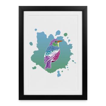 Dream of a Bird - Framed poster (27 × 37 cm) - black - Front
