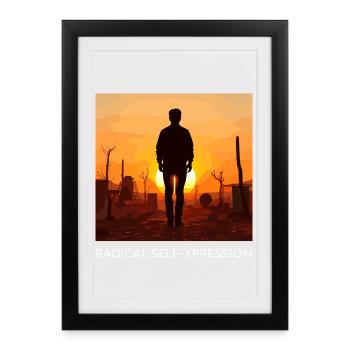 Radical self-portrayal - Framed poster (27 × 37 cm) - black - Front