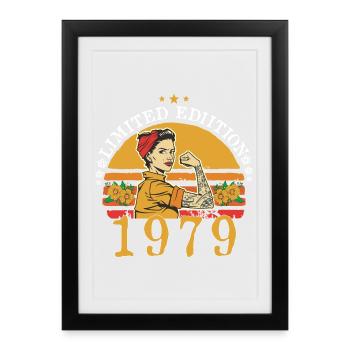 Original 1979 Jahrgang | 1979 Geburtstagsgeschenk - Gerahmtes Poster (27 × 37 cm) - Schwarz - Vorne