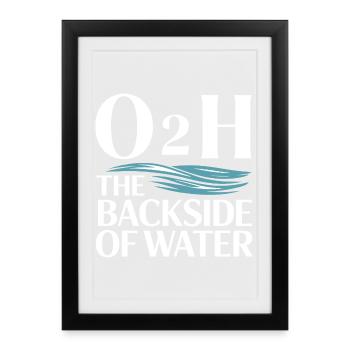 Funny Water O2H Comedy Water Vibes - Framed poster (27 × 37 cm) - black - Front