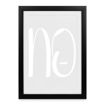 Against Nazis - Framed poster (27 × 37 cm) - black - Front