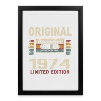 November 1974 Gift November 1974 - Framed poster (27 × 37 cm) - black - Front