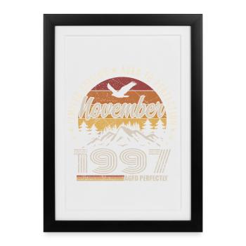 Légendes Novembre 1997 Millésime Novembre 1997  - Affiche encadrée (27 × 37 cm) - noir - Devant