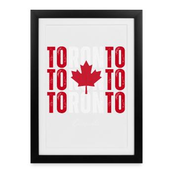 Toronto Canada, I love Toronto - Framed poster (27 × 37 cm) - black - Front