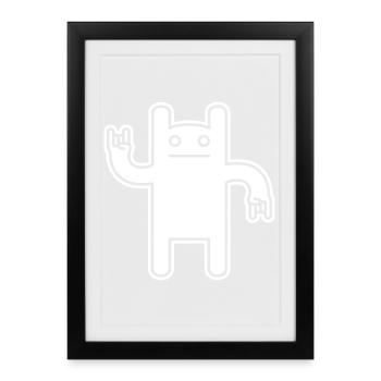 Monster Rock – Festival Comic Kawaii - Framed poster (27 × 37 cm) - black - Front