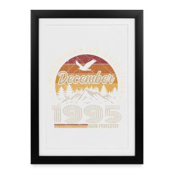 December 1995 Original Edition December Gift - Framed poster (27 × 37 cm) - black - Front