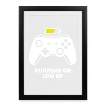 Running on Low XP Controller - Framed poster (27 × 37 cm) - black - Front