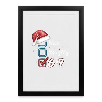 Nice Naughty 6-7 - Framed poster (27 × 37 cm) - black - Front