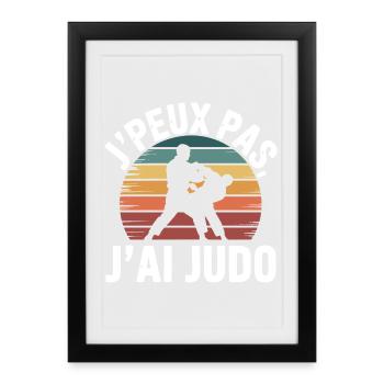 I can't I have judo humor gift - Framed poster (27 × 37 cm) - black - Front