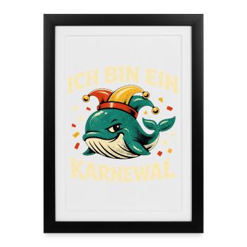I'm a Karnewal Jecke 5th Season Pun - Framed poster (27 × 37 cm) - black - Front
