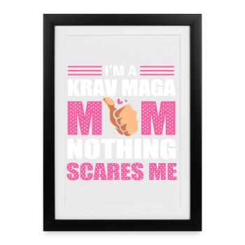 Krav Maga - Affiche encadrée (27 × 37 cm) - noir - Devant