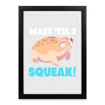 Desert Rain Frog Frosch - Framed poster (27 × 37 cm) - black - Front