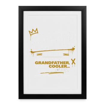 Pop-Pop Definition - Cool and Legendary Grandpa - Framed poster (27 × 37 cm) - black - Front