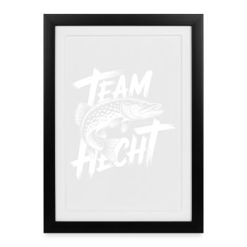 Predatory Pike - Framed poster (27 × 37 cm) - black - Front