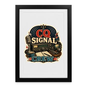 CQ SIGNAL CREW - Framed poster (27 × 37 cm) - black - Front