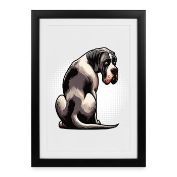 Great Dane Great Dane Owner Great Dane Fan - Framed poster (27 × 37 cm) - black - Front