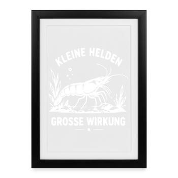Kleine Helden Große Wirkung - Gerahmtes Poster (27 × 37 cm) - Schwarz - Vorne