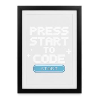 Programmers – Coding Developers & Computer Scientists - Framed poster (27 × 37 cm) - black - Front