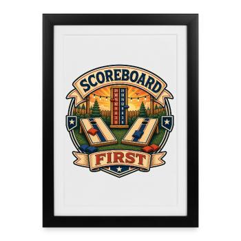 SCOREBOARD FIRST - Framed poster (27 × 37 cm) - black - Front