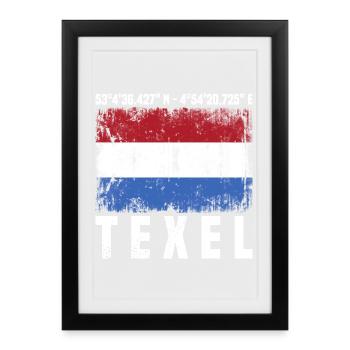 Texel coordinates - Framed poster (27 × 37 cm) - black - Front